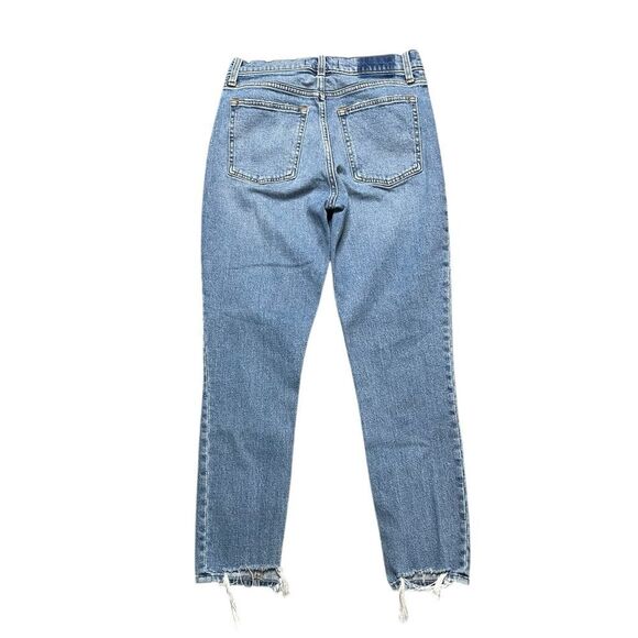 ABERCROMBIE & FITCH The Skinny High Rise Distressed Jeans Size 28 / 6 - Picture 2 of 6